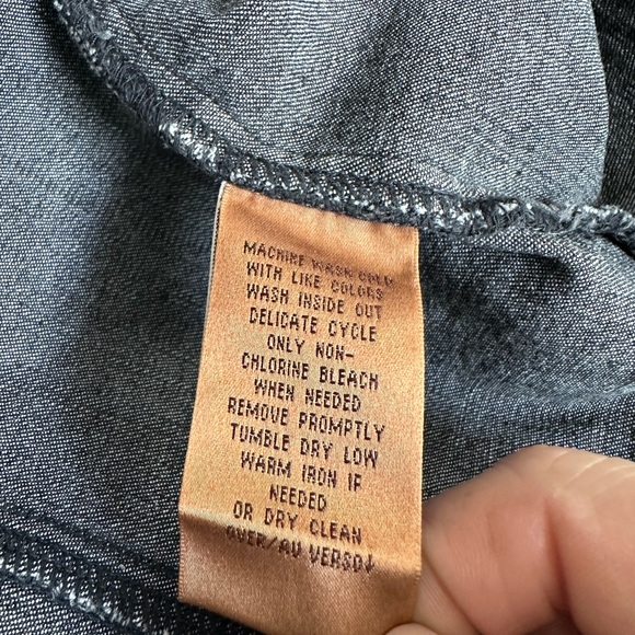 Dana Buchman zip u black denim jacket - Picture 4 of 4